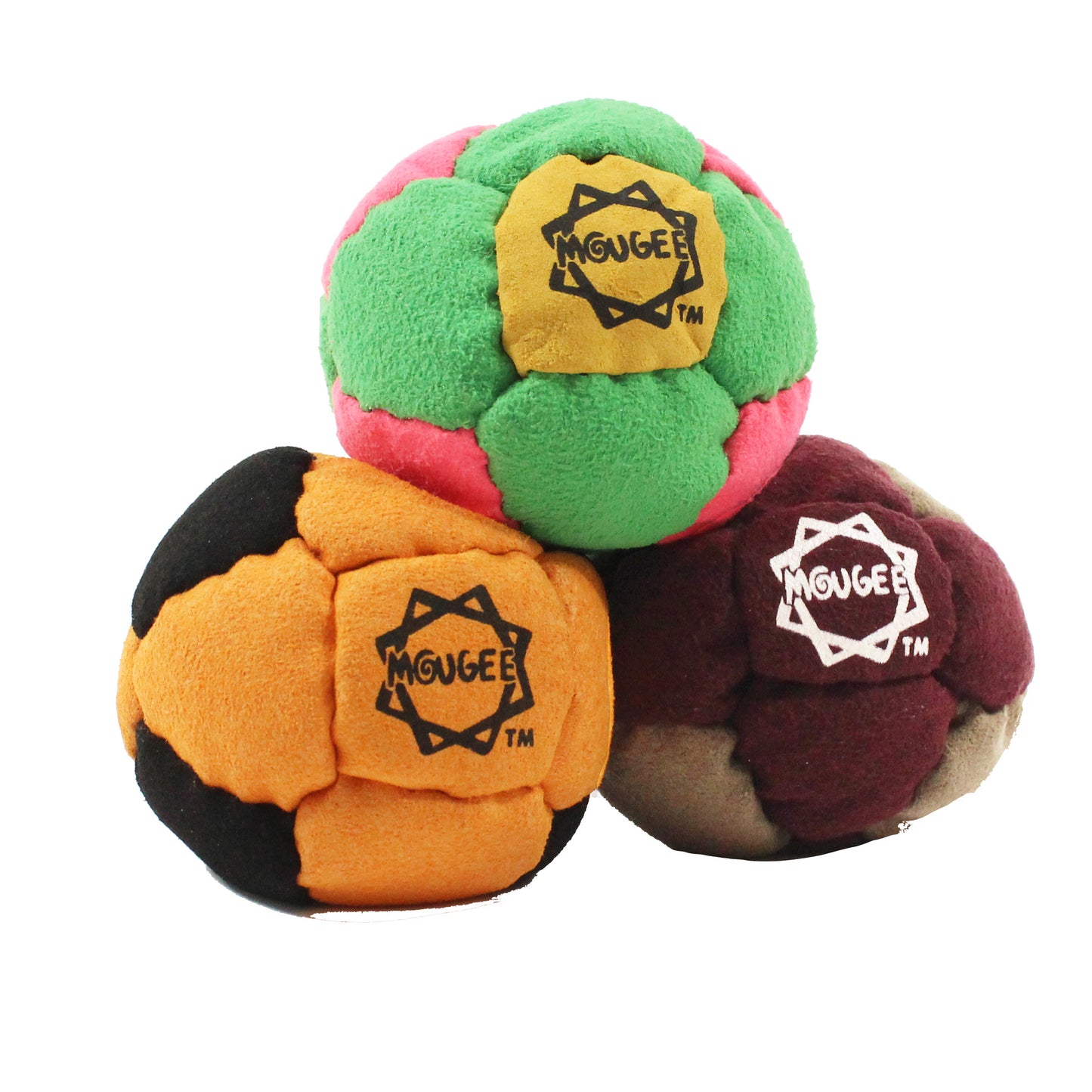 Mougee Sack Footbag - Amara Suede - 14 Panel - Sand or Pellet Filled Foot Bag — view 11