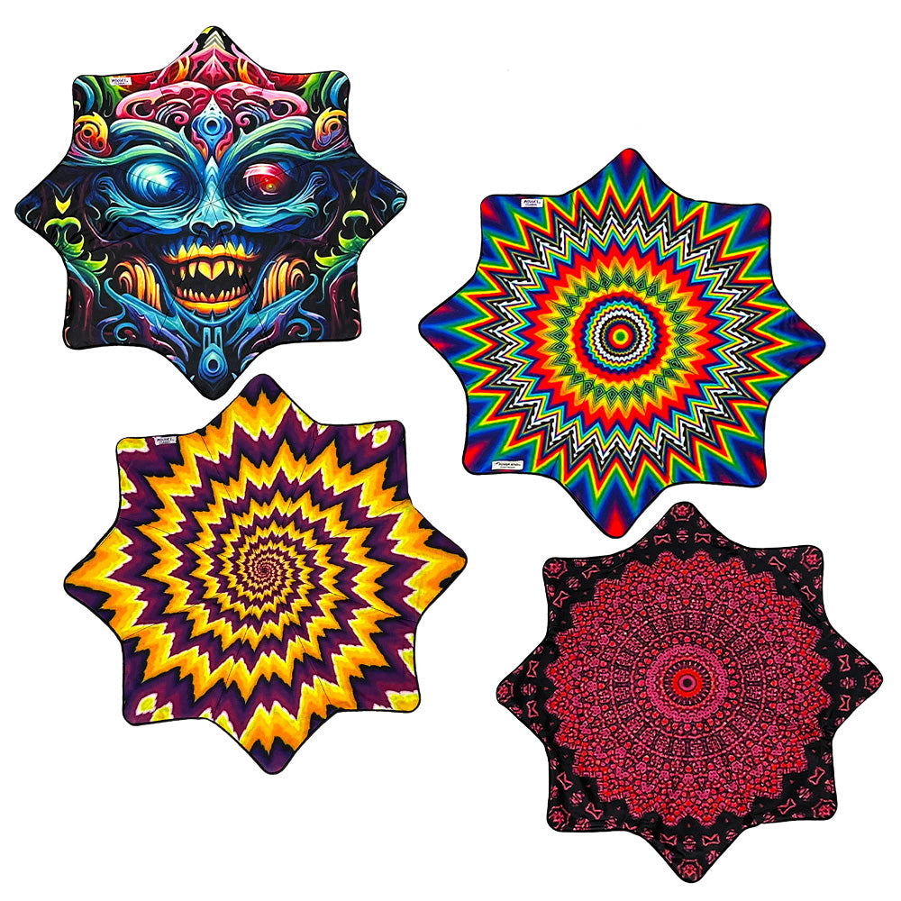 Mougee "Intra" Classic Flow Star - Internal Webbing - 27" Diameter - Durable and Vibrant Patterns