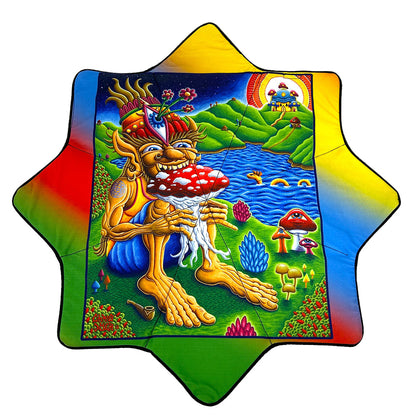 Mougee "Intra" Classic Flow Star - Internal Webbing - 27" Diameter - Durable and Vibrant Patterns