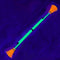 UV Green Stick with UV Orange Flowers