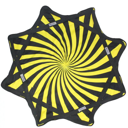 B GRADE - Mougee Classic Flow Star - 27’’ Diameter - Slightly Irregular - Bumble Bee - Yellow/Black - Juggling