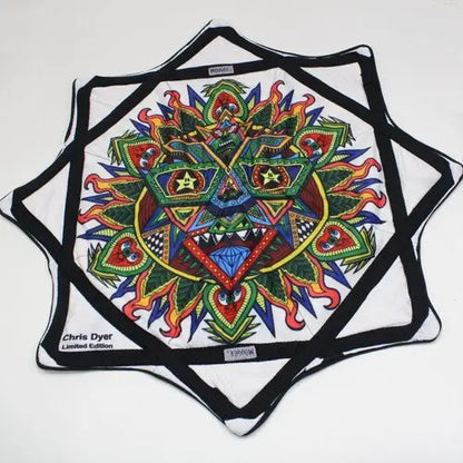 B GRADE - Mougee Classic Flow Star - 27’’ Diameter - Slightly Irregular - Robot Sun - Chris Dyer - Juggling