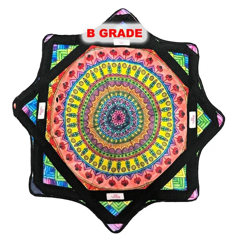 B GRADE - Mougee Mini Star Flow - 20’’ Diameter - Slightly Irregular - Harvest Mandela - Juggling