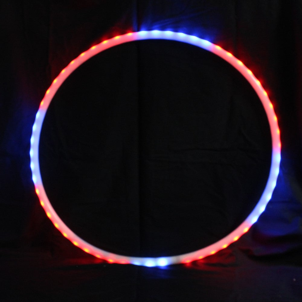 Zeekio 24" Rechargable LED Hoop with Remote - Flow Toy - Multi Color - Collapsible