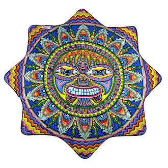 Mougee "Intra" Classic Flow Star - Internal Webbing - 27" Diameter - Durable and Vibrant Patterns
