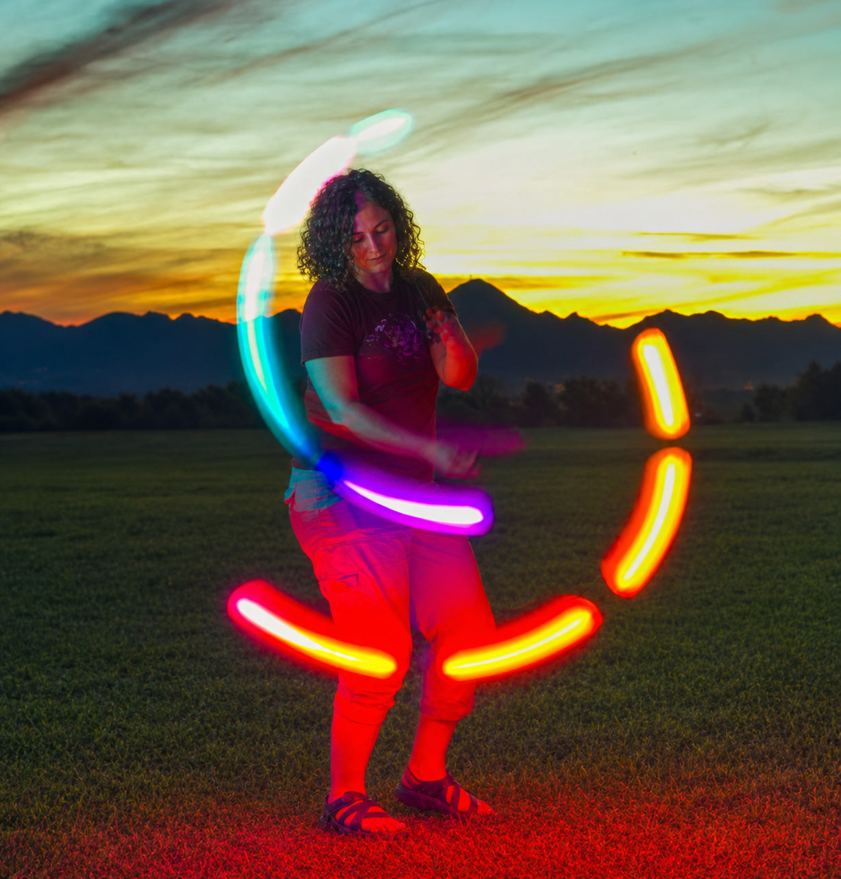 Zeekio Rechargable LED POI - Beginner to Pro - Glow Flow Toy
