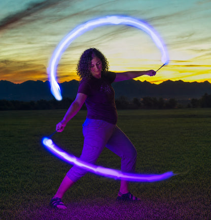 Zeekio Rechargable LED POI - Beginner to Pro - Glow Flow Toy