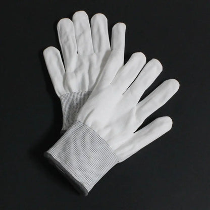 LED Full Finger Light Up Glove - Multi Function Light Effects - 1 Pair - White - Apparel
