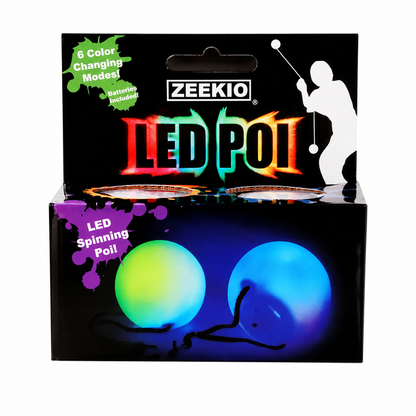 Zeekio Rechargable LED POI - Beginner to Pro - Glow Flow Toy