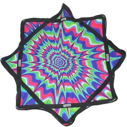 Mougee Classic Flow Star - 27’’ Diameter - 14 oz - Jack Flash -Green/Pink/Purple - Toys