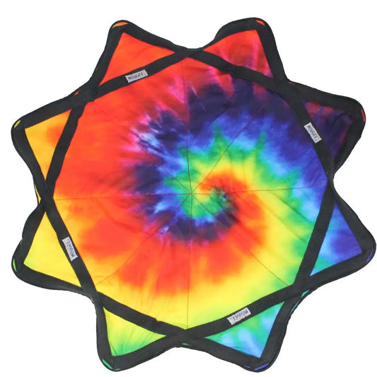 Mougee Classic Flow Star - 27’’ Diameter - 14 oz - Woodstock -Tie Dye - Flow Toys