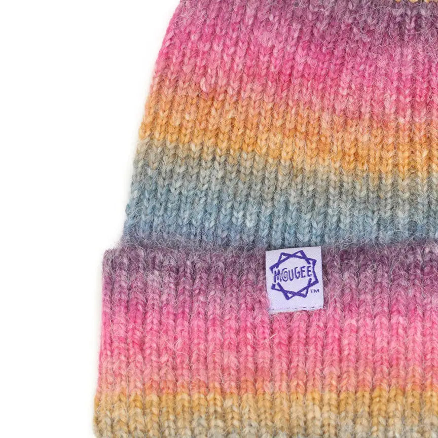 Mougee Cozy Winter Knit Caps - In Cheerful Color Combinations