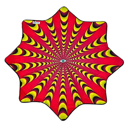 Mougee ’Intra’ Air Flow Star - Internal Webbing - 27’’ Diameter - Durable and Vibrant Patterns - Neon Sight - Toys