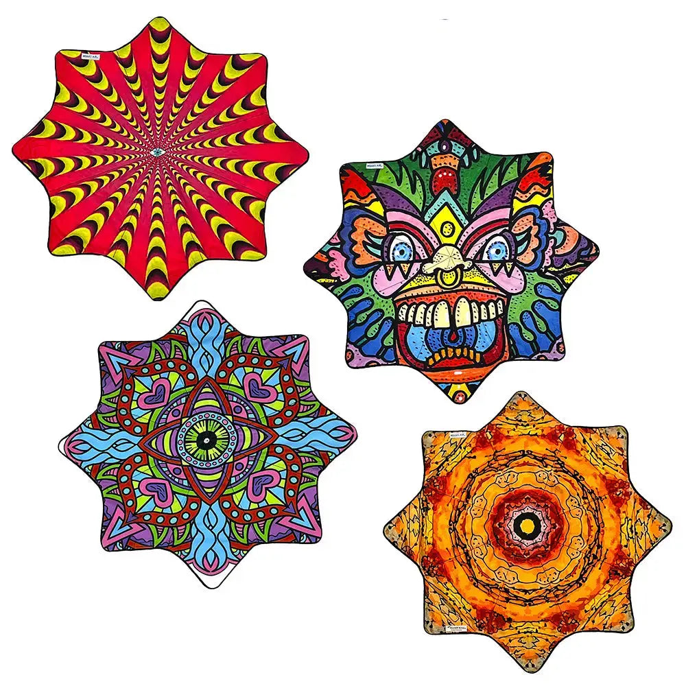 Mougee ’Intra’ Air Flow Star - Internal Webbing - 27’’ Diameter - Durable and Vibrant Patterns - Toys