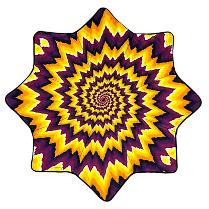 Mougee "Intra" Classic Flow Star - Internal Webbing - 27" Diameter - Durable and Vibrant Patterns