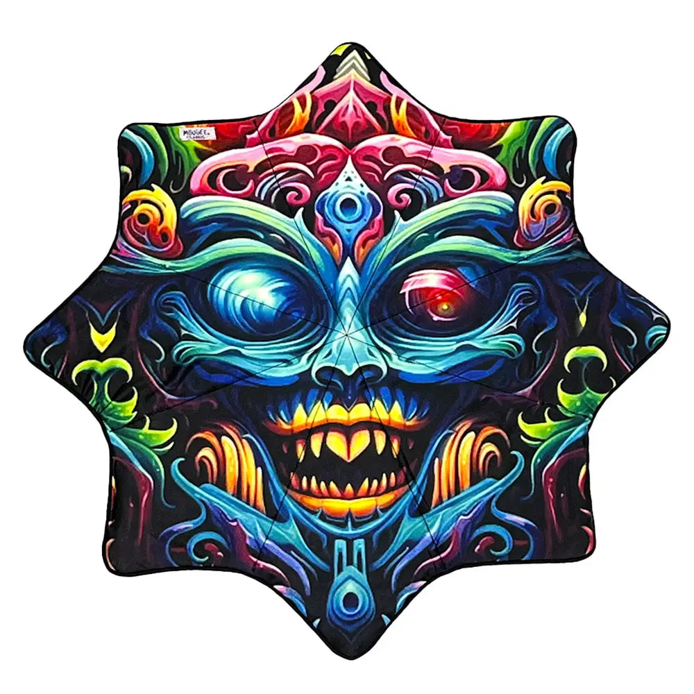 Mougee ’Intra’ Classic Flow Star - Internal Webbing - 27’’ Diameter - Durable and Vibrant Patterns - Tiki Terror - Toys