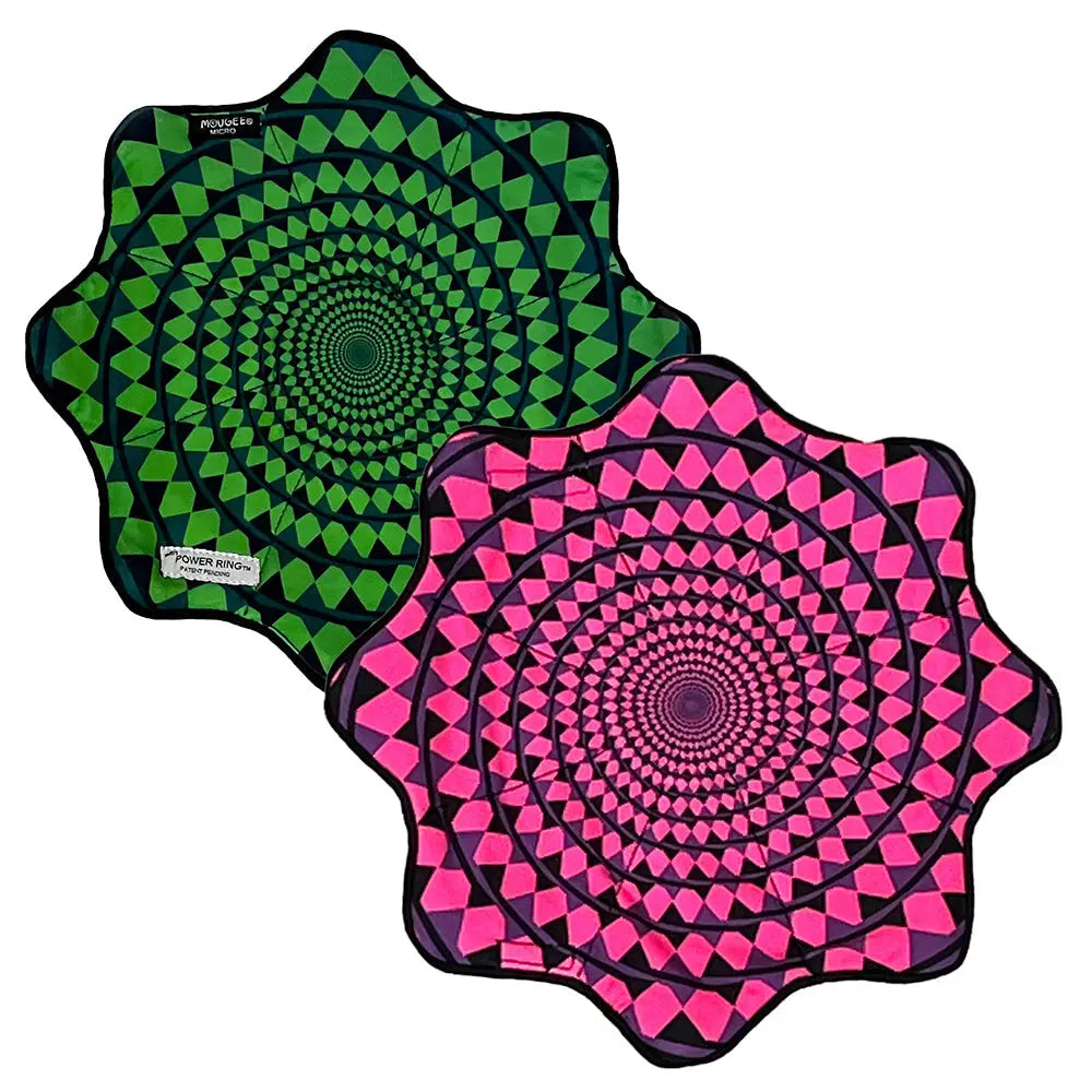 Mougee ’Intra’ Micro Flow Star - Internal Webbing - A Pocket Friendly Version - Electric Acid with Power Ring - Toys