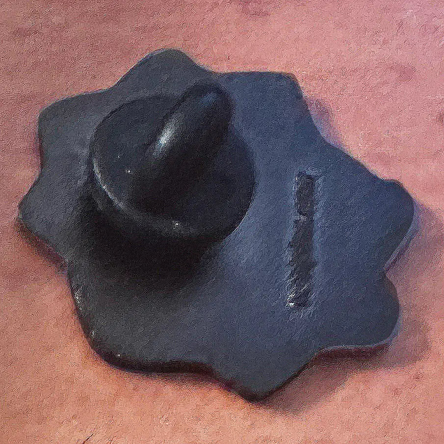 Mougee Metal Enamel Lapel Pin - 3/4" inch