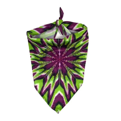 Mougee Pet Bandana - Match Your Favorite Flow Star Designs with Pet! - Extra Small / Purple Burst - Apparel