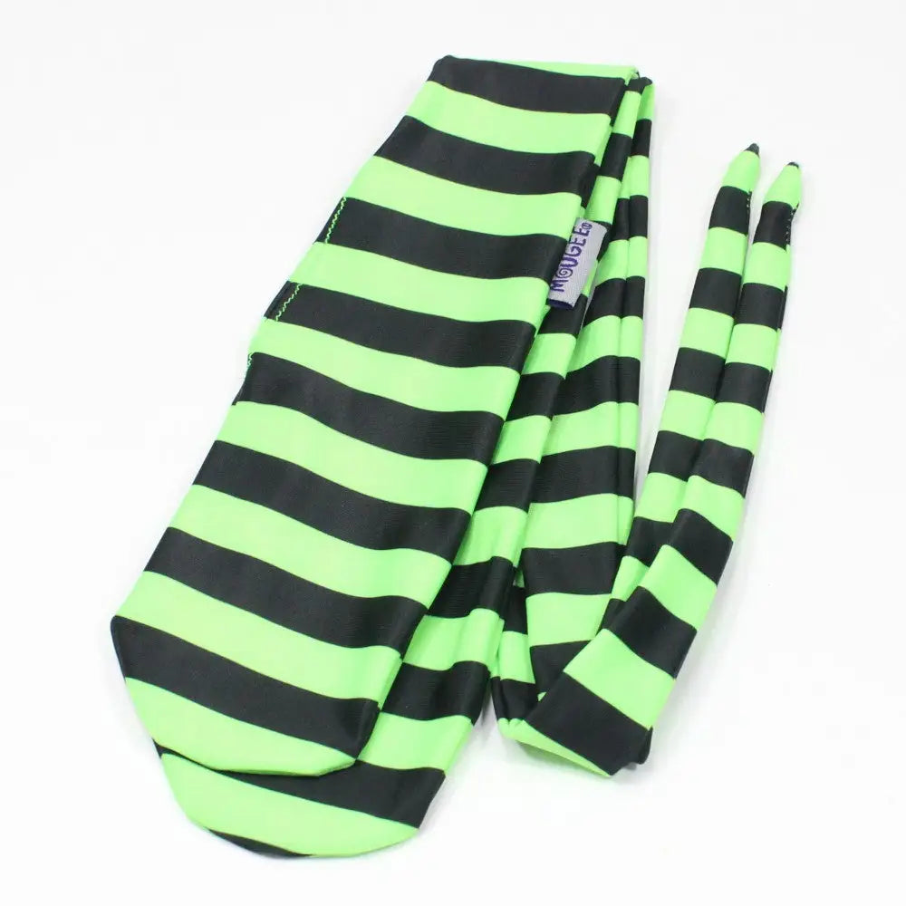 Mougee Sock Poi - Quality Nylon POI - Green and Black Stripes 28’’
