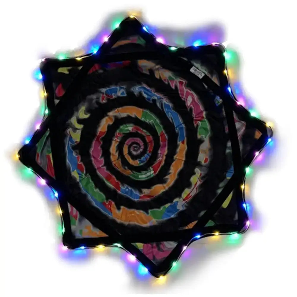 Mougee Spark Flow Star - AIR 28’’ MIDWAY 24’’ - Rechargeable Multi-Colored LED Lights - 3 Modes - Moonbow - Juggling