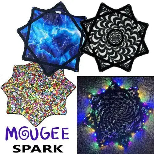 Mougee Spark Flow Star - AIR 28’’ MIDWAY 24’’ - Rechargeable Multi-Colored LED Lights - 3 Modes - Juggling