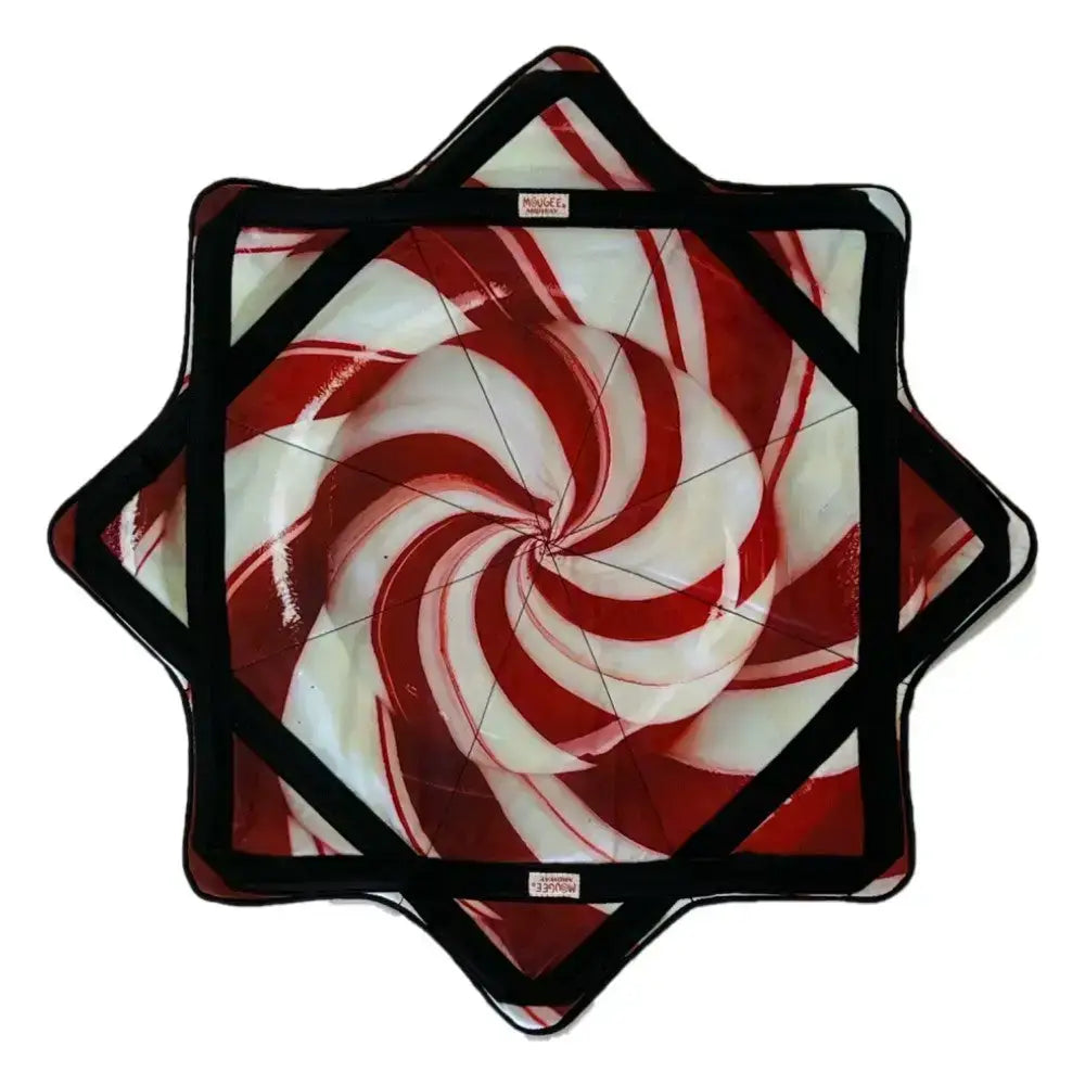 Mougee Star Midway- 24’’ Diameter -Not too big Not small - Just right - Peppermint Holiday Series - flow star