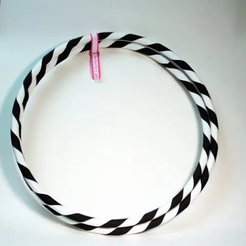 Play Perfect Hoop 20mm Hula Hoop - Collapsible - White with Black - Hoops