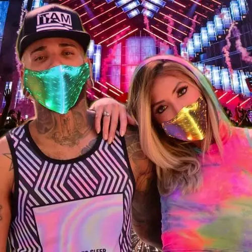 Light Up Face Mask - Perfect for Raves and Festivals
