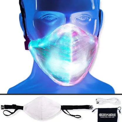 Light Up Face Mask - Perfect for Raves and Festivals