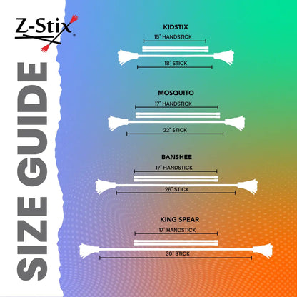 Z-Stix Hand Made Professional Flower Sticks-Devil Sticks- Animal Series - juggling sticks
