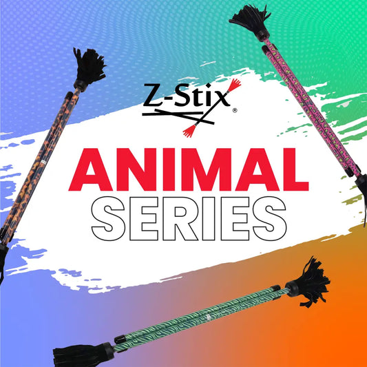 Z-Stix Hand Made Professional Flower Sticks-Devil Sticks- Animal Series - juggling sticks