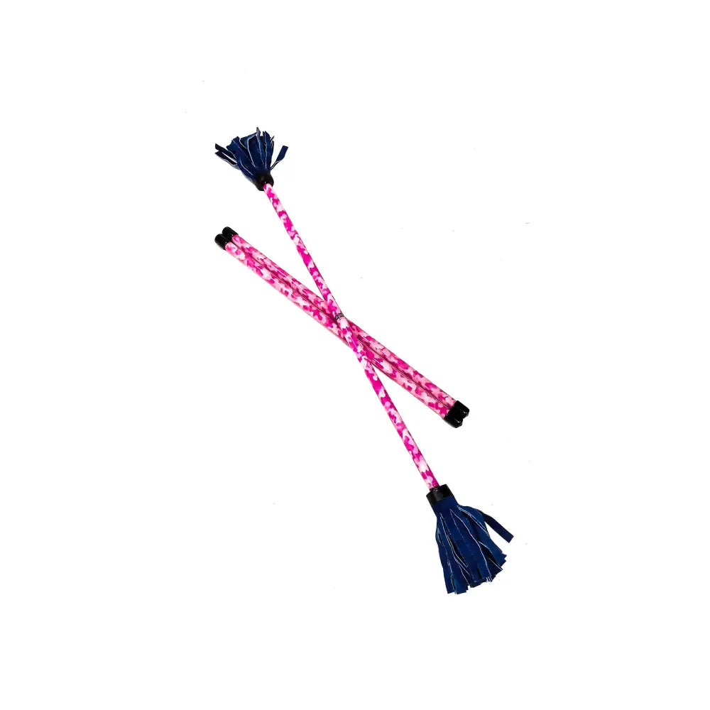 Z-Stix Hand Made Professional Flower Sticks-Devil Sticks- Camouflage Series - Banshee / Pink Camo - juggling sticks