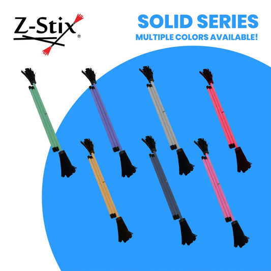 Z-Stix Hand Made Professional Flower Sticks-Devil Sticks- Solid Series - juggling sticks