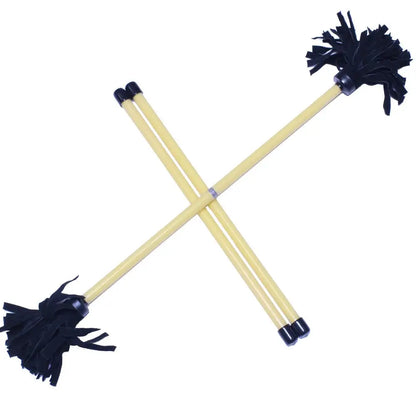 Z-Stix Hand Made Professional Flower Sticks-Devil Sticks- Solid Series - Mosquito / Yellow - juggling sticks
