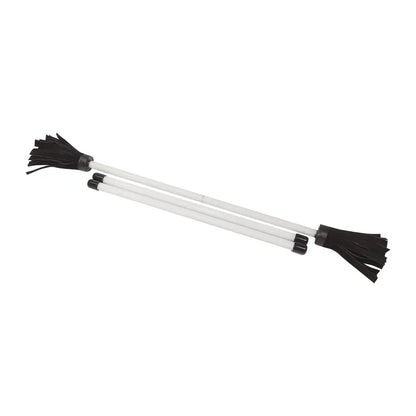 Z-Stix Hand Made Professional Flower Sticks-Devil Sticks- Solid Series - Kid / White - juggling sticks