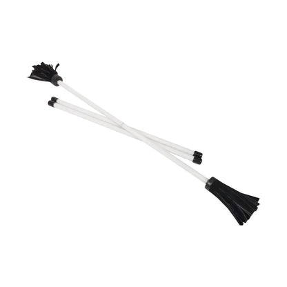 Z-Stix Hand Made Professional Flower Sticks-Devil Sticks- Solid Series - King / White - juggling sticks