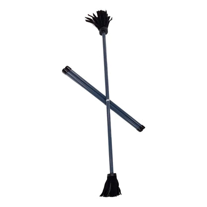 Z-Stix Hand Made Professional Flower Sticks-Devil Sticks- Solid Series - King / Black - juggling sticks