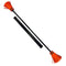 Black Stick with UV Orange Flowers