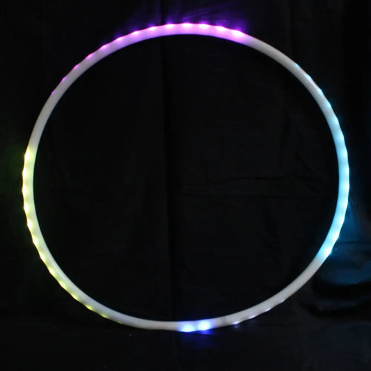 Zeekio 24’’ Rechargable LED Hoop with Remote - Flow Toy - Multi Color - Collapsible - Hoops