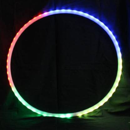 Zeekio 24’’ Rechargable LED Hoop with Remote - Flow Toy - Multi Color - Collapsible - Hoops