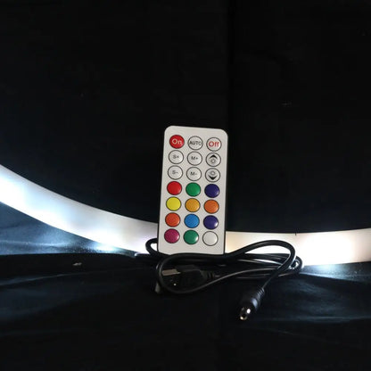 Zeekio 24’’ Rechargable LED Hoop with Remote - Flow Toy - Multi Color - Collapsible - Hoops