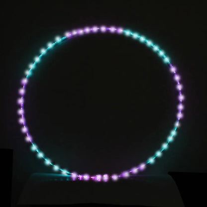 Zeekio LED 34’’ Hoop Rechargeable with Remote - Flow Toy - Ultra Bright Multi Color Light Up Collapsible - Hoops