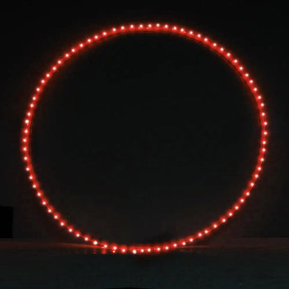 Zeekio LED 34’’ Hoop Rechargeable with Remote - Flow Toy - Ultra Bright Multi Color Light Up Collapsible - Hoops