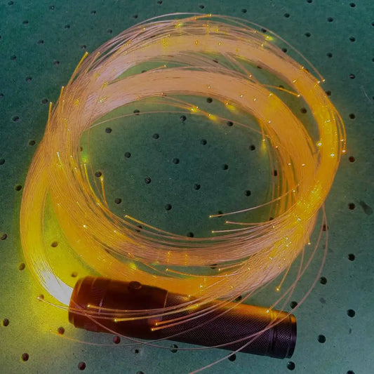 Zeekio Pixel Whip - 6’ Fiber Optic Flow Toy - Colors Changing Light Party - Toys
