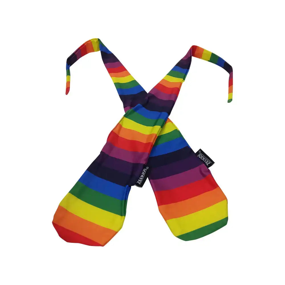 Zeekio Sock POI - 26’’ Stretch Nylon with Bean Bag - Rainbow Stripe - Poi